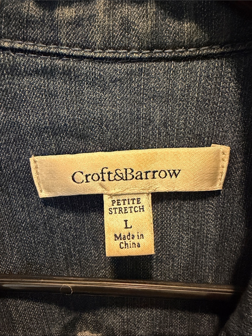 croft & barrow Blue Denim light Jacket - Picture 2 of 5
